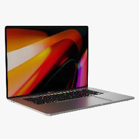 3D Apple Macbook Pro 16 inch Grey model